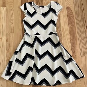 Chevron Print Dress